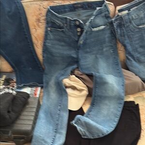 Lucky Brand Blue Ankle Cropped Jeans